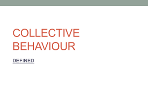 COLLECTIVE BEHAVIOUR defined16