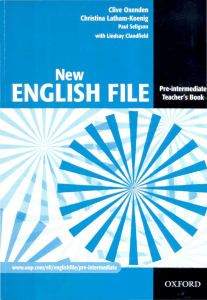 New English File Pre Intermediate Teache