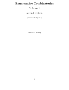 Richard P. Stanley - Enumerative Combinatorics vol. 1 (2nd. ed.) Vol. 1(, Cambridge University Press) - libgen.lc