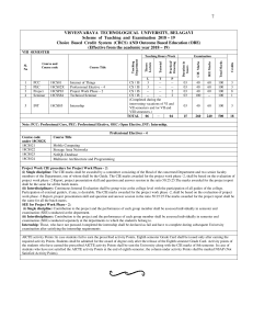 8th Sem Scheme & Syllabus 