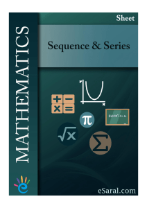 Sequence and Series