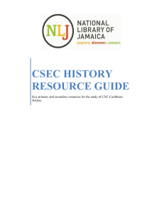 CSEC History Guide