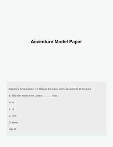 Accenture placement paper