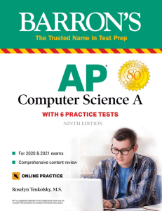 Barrons AP Computer Science A (Roselyn Teukolsky) 