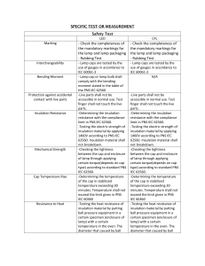 Frequency of test and Methods