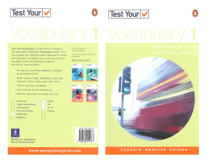 1 Test Your Vocabulary 1 Elementary