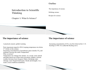 Recipes of Science: Introduction to Scientific Methods and Reasoning