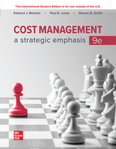 ISE Cost Management A Strategic Emphasis (Steven Smith Edward Blocher Paul Juras) (Z-Library)
