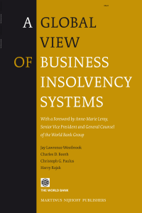 2010 A global view of business insolvency systems  edited by Jay Lawrence Westbrook