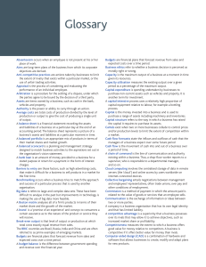 AQA business Glossary