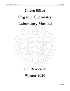 Chem 08LA Lab Book W20