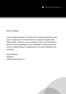 Black and White Corporate and Bold Modern Industrialist Marketing Coordinator Cover Letter