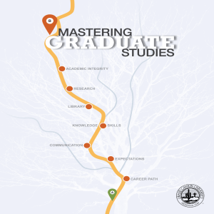 mastering graduate studies 1e