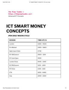 ICT SMART MONEY CONCEPTS - The Prop Trader