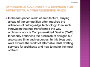 Affordable CAD Drafting Services for Architects