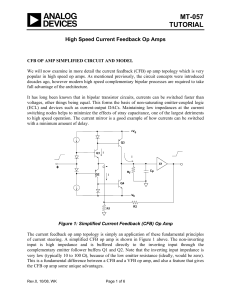 MT-057. - High Speed CFB Op Amps