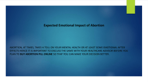 Expected Emotional Impact of Abortion