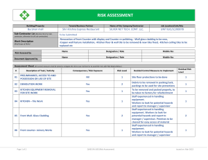 Risk Assessment Form SAGRE QHSE