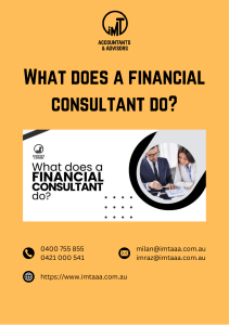 What does a financial consultant do?