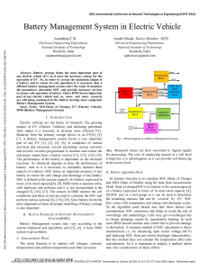 Battery Management System in Electric Vehicle