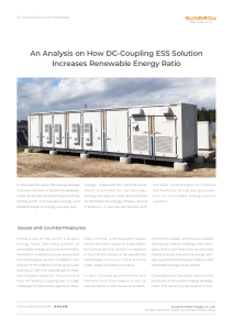 DC-Coupling ESS Solution Whitepaper