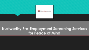 Checkout The Best Pre-Employment Screening In UK