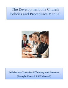 large church policy and procedure manual example