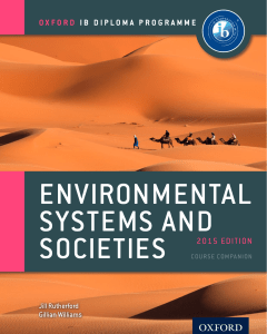 1. Environmental Systems and Societies - 2015 Edition - Course Companion - Rutheford and Williams - Oxford 2015