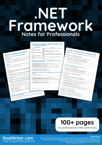 NET Framework Notes for Professionals