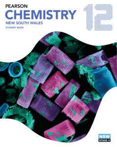 Year 12 Chemistry pearson