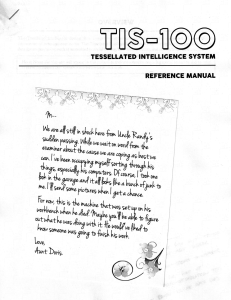 TIS-100 Reference Manual