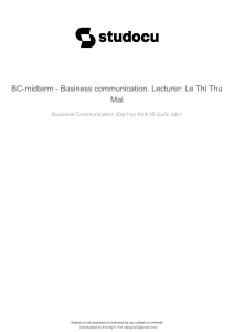 bc-midterm-business-communication-lecturer-le-thi-thu-mai