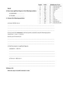 Practice paper (measurements)