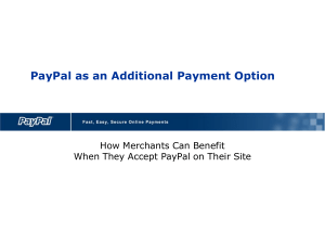 Merchant Benefitof acceptingPayPal