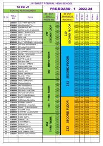 12 SCI J1- SEATING ARRANGEMENT