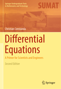 MATH240 Differential Equations Book