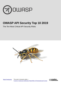 OWAS API Security Top 10 2019 1569162279