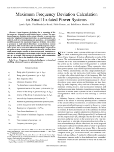 Frequency Deviation Calculation in Power Systems