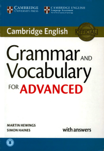 Grammar and Vocabulary for Advanced by Martin Hewings Simon Haines (3)