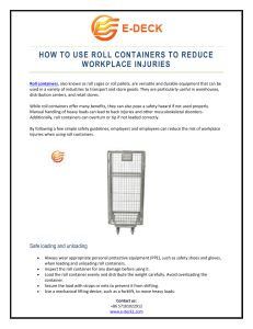 How to Use Roll Containers to Reduce Workplace Injuries