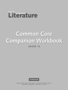 Grade 10 Common Core Companion Workbook