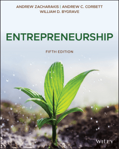 Entrepreneurship 5th Edition -- Andrew Zacharakis