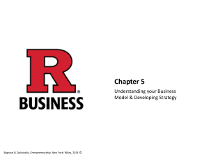Chapt 5 Business Models and Strategy-1