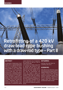 112 K. K. Murty - Retrofitting of 420 kV bushing II