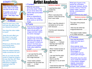 Artist analysis