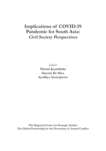 Implication of COVID 19 Pandemic for Pak