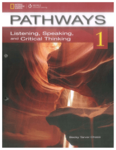 Pathways 1 Listening  Speaking Student s Book