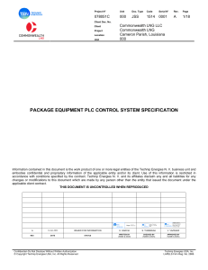 package-equipment-plc-control-system-specification