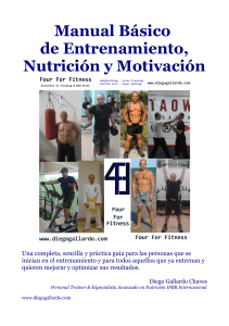 02. Manual Básico de Entrenamiento, Nutrición y Motivación autor Diego Gallardo Chaves