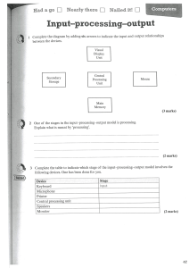 Topic 4 Computers Unit Content